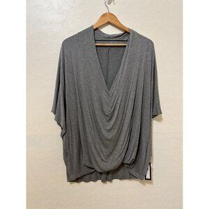 Worthington Woman Waterfall Top Size L Preppy Career Minimal Office Quiet Luxury